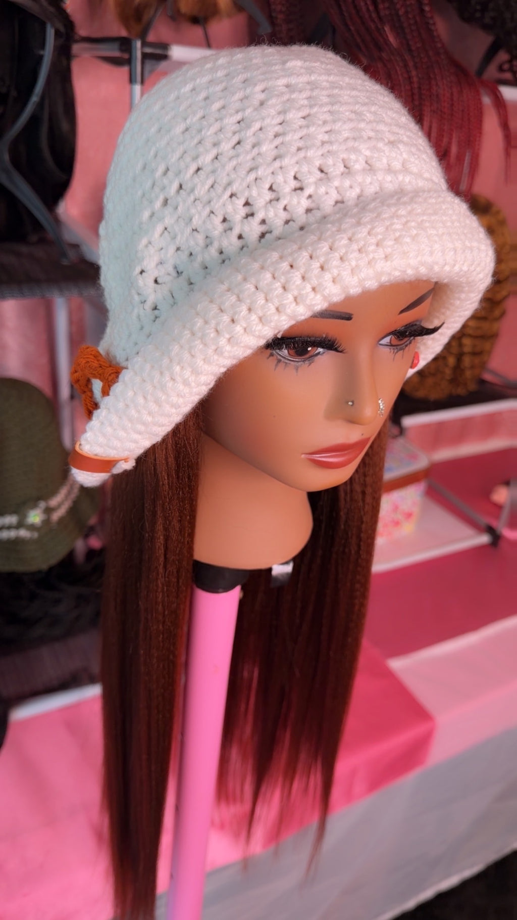RDE💋 | Hat Wigs | Handmade Crochet Hat | Braids or 100% Human Hair Styles