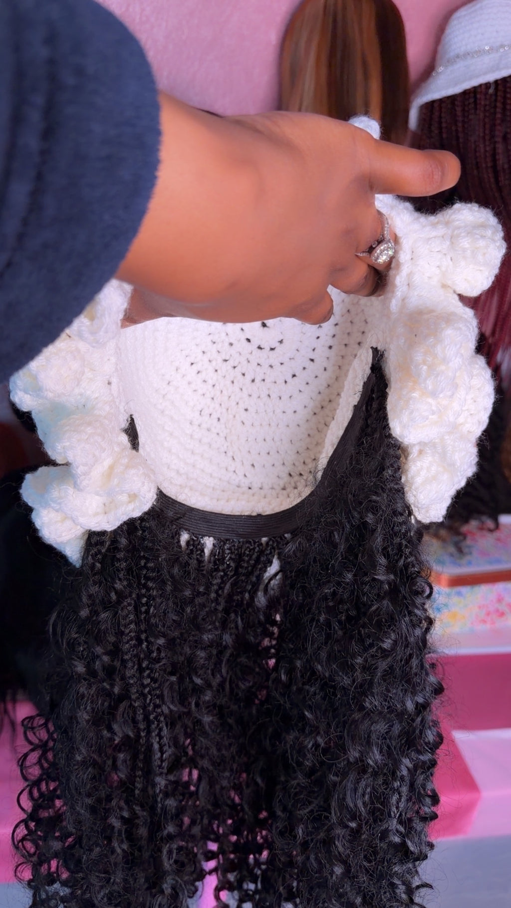 RDE💋 | Hat Wigs | Handmade Crochet Hat | Braids or 100% Human Hair Styles