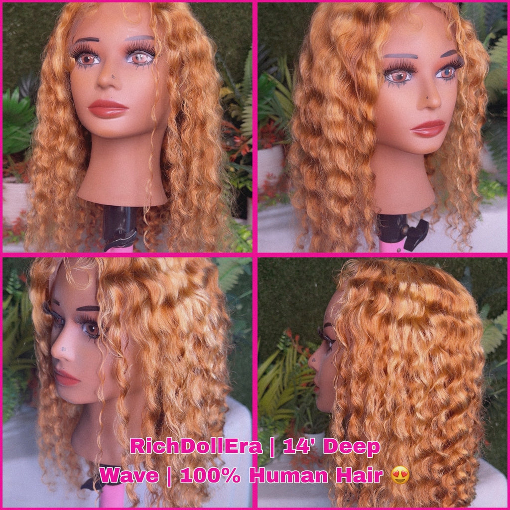 RDE💋 | 14’ Deep Wave Curly | 13x4 Transparent Lace | 180% Density