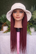 RDE💋 | Hat Wigs | Handmade Crochet Hat | Braids or 100% Human Hair Styles