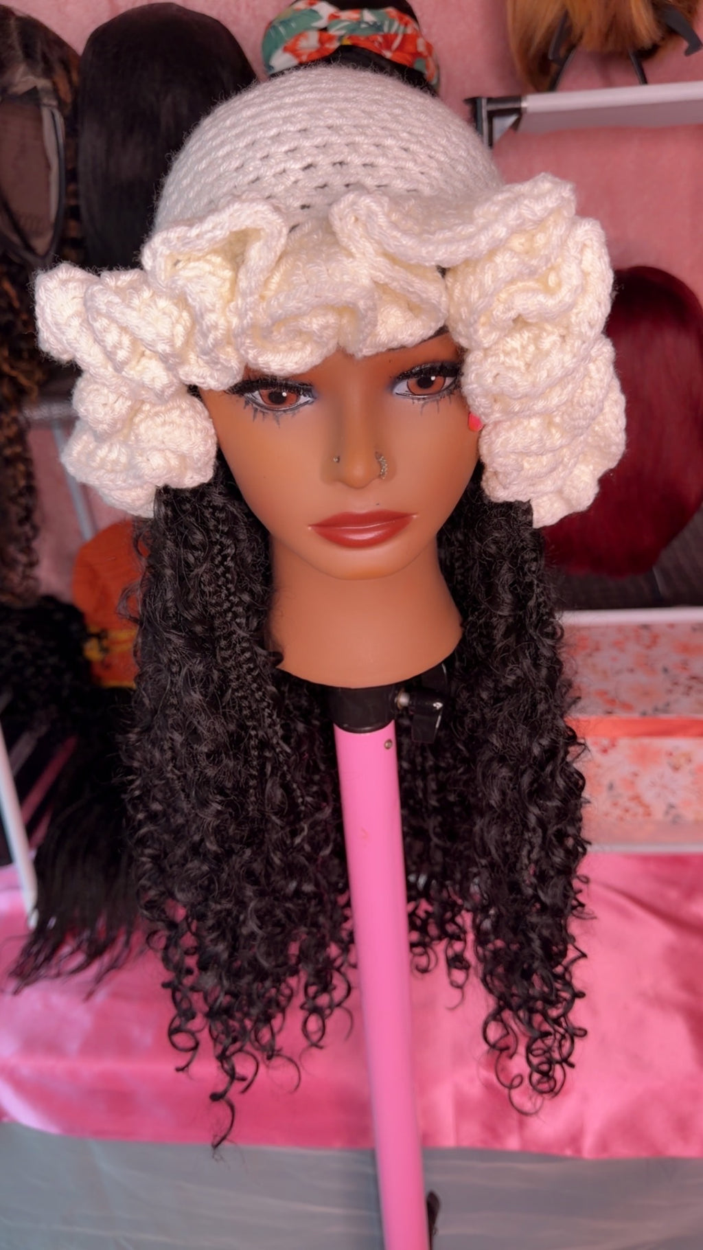 RDE💋 | Hat Wigs | Handmade Crochet Hat | Braids or 100% Human Hair Styles