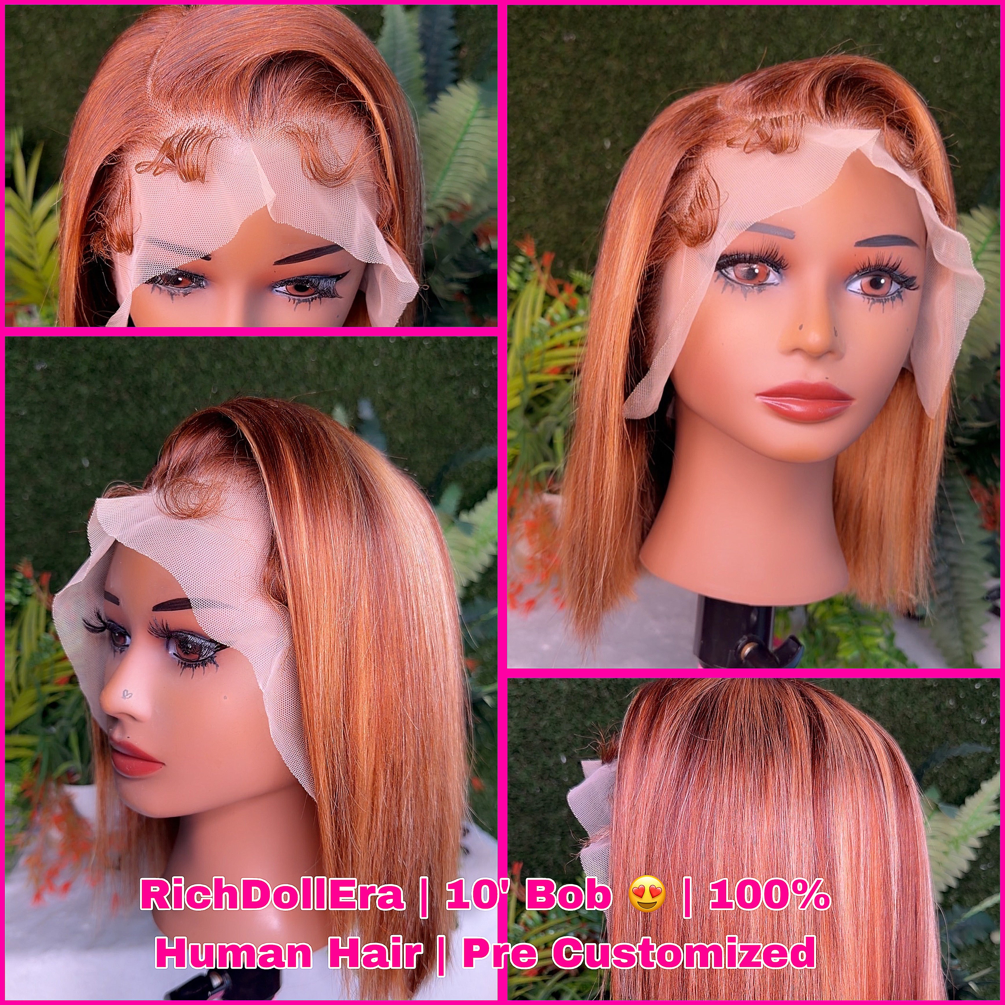 RDE💋 | 13x4 Blonde Bob | Transparent Lace With 100% 12A Human Hair