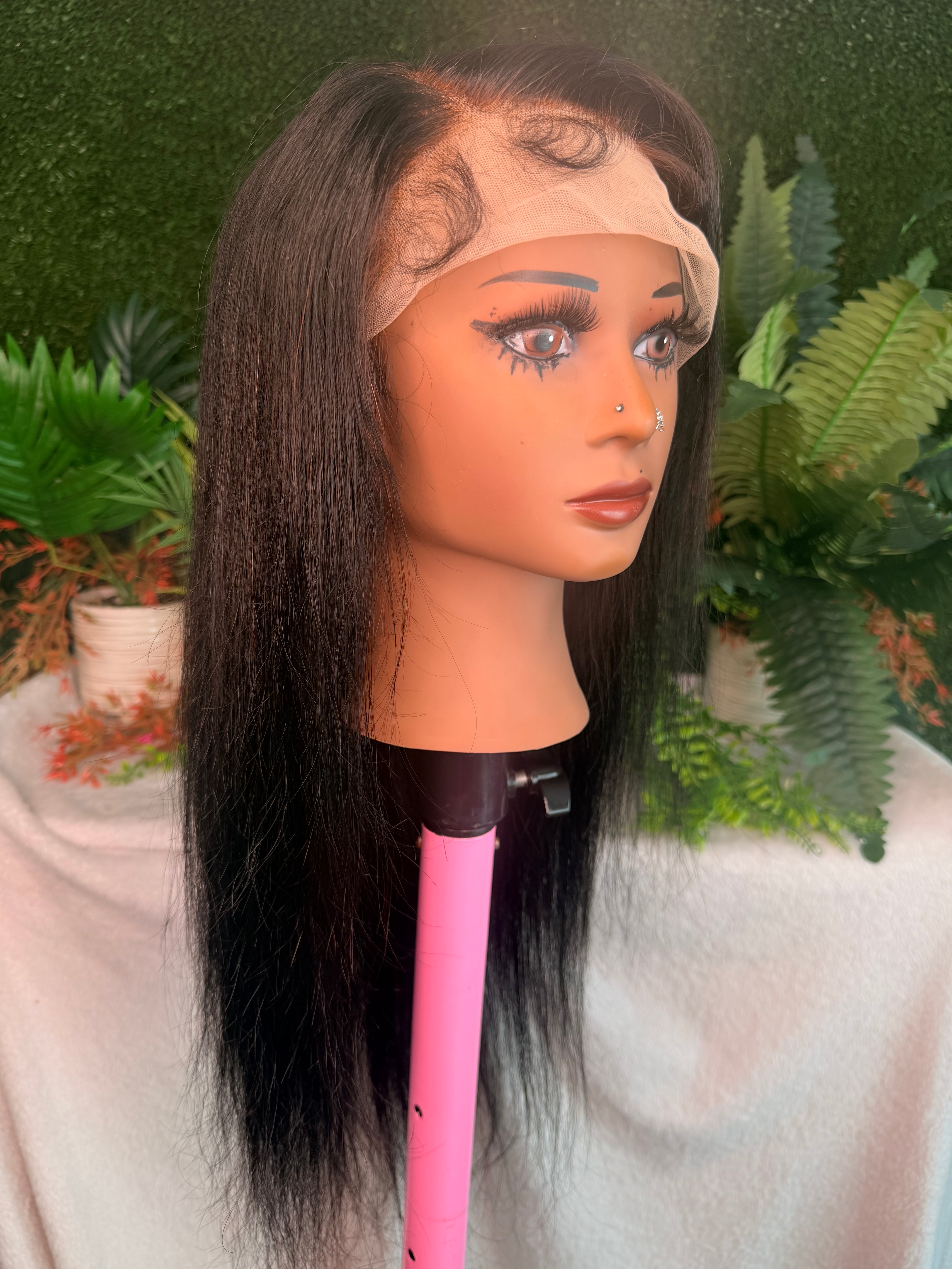 RDE💋| 24' Straight | Pre Customized | 100% Human Hair 13x4 Transparent Lace