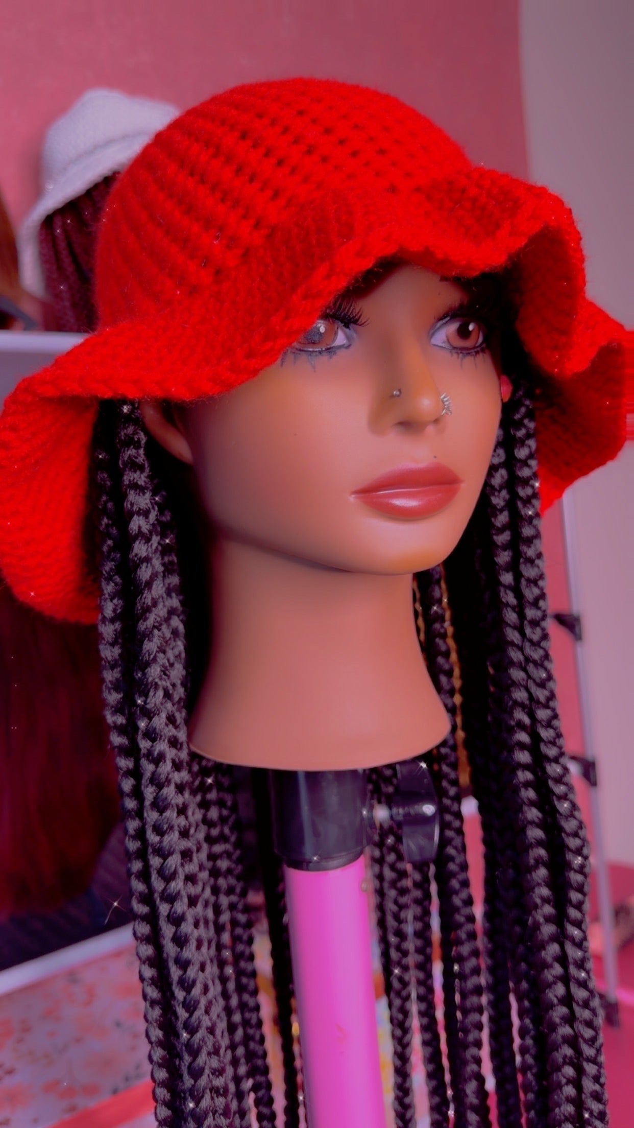 RDE💋 | Hat Wigs | Handmade Crochet Hat | Braids or 100% Human Hair Styles