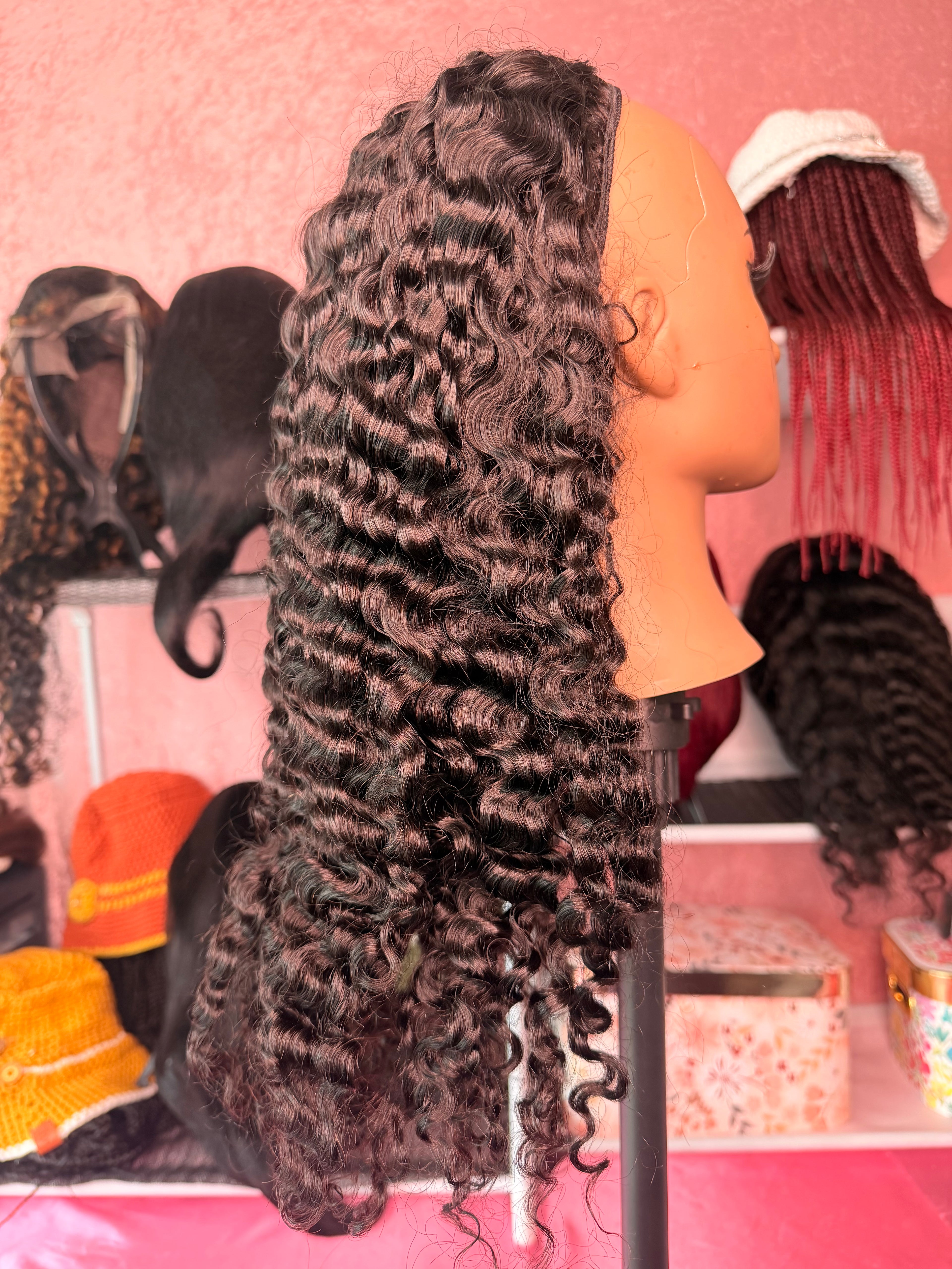 RDE💋 Burmese Curly Half Wig | 12A Grade 100% Human Hair | Premium Pressed Quality 😍