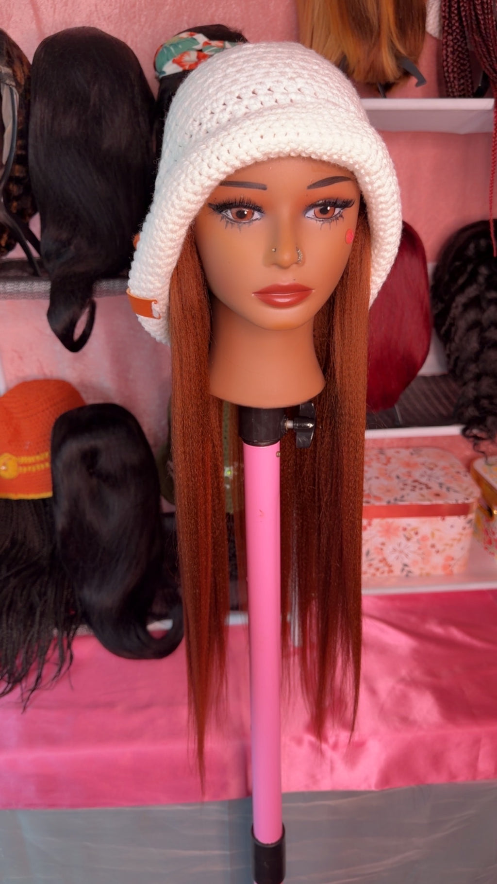 RDE💋 | Hat Wigs | Handmade Crochet Hat | Braids or 100% Human Hair Styles