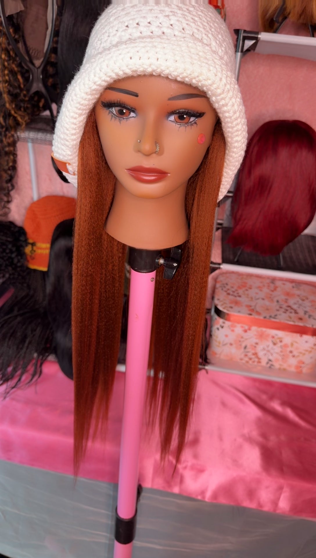 RDE💋 | Hat Wigs | Handmade Crochet Hat | Braids or 100% Human Hair Styles