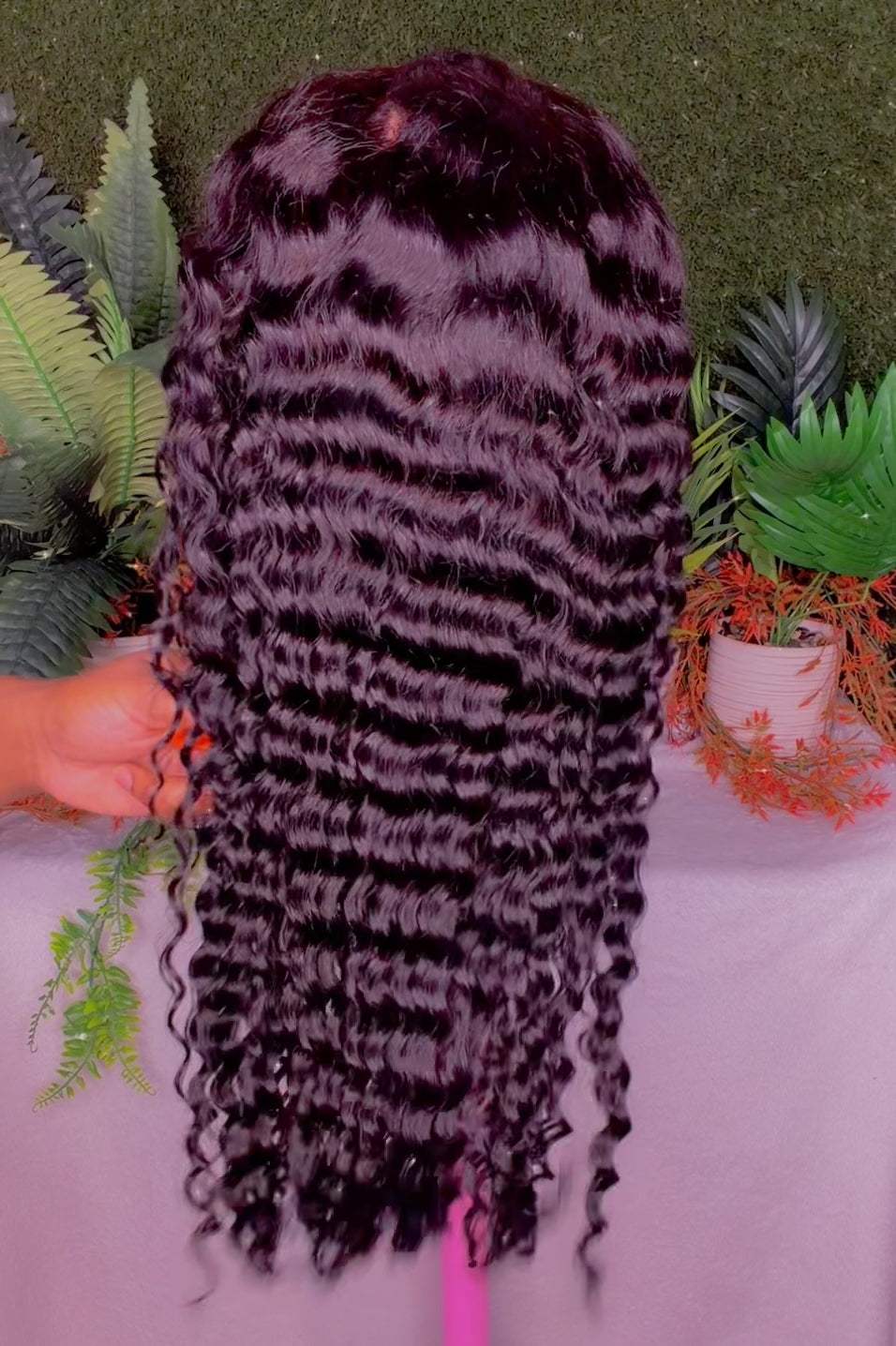 RDE💋 | Deep Wave Curly | 180% Density | 100% 12a Human Hair Wig