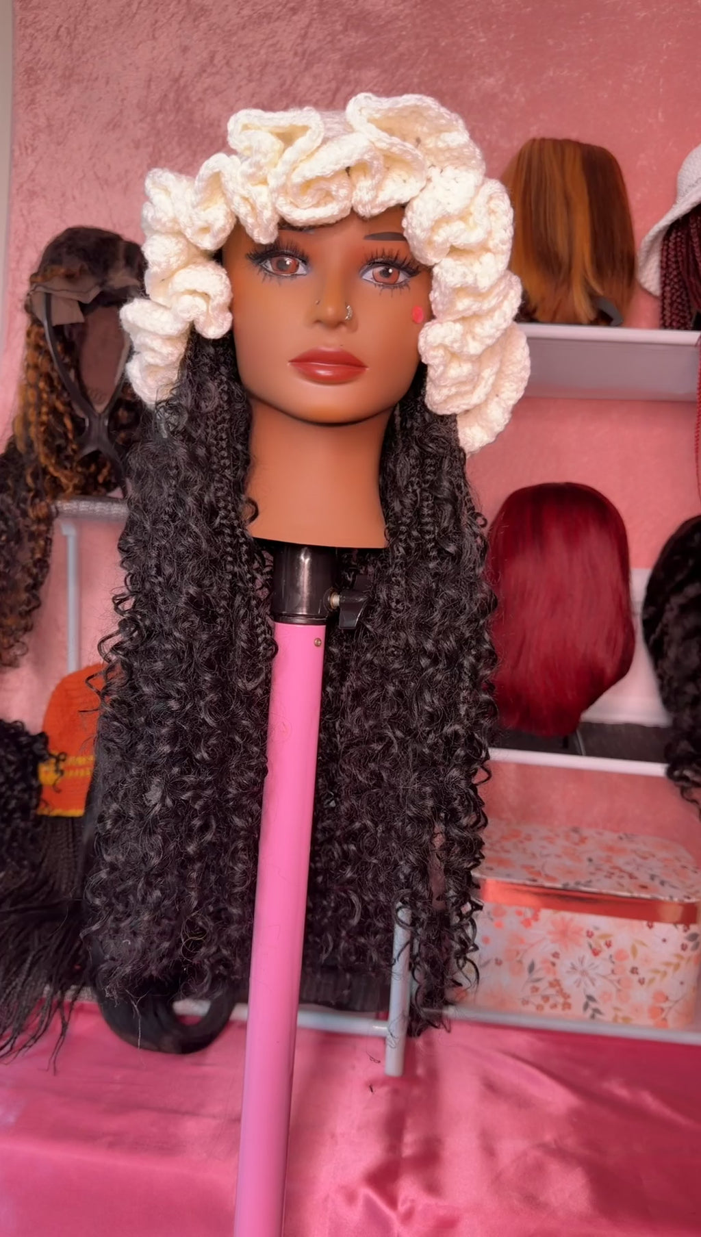 RDE💋 | Hat Wigs | Handmade Crochet Hat | Braids or 100% Human Hair Styles