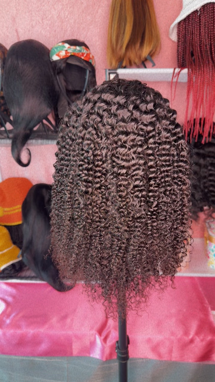 RDE💋 | Kinky Curly Half Wig | 12A Grade 100% Human Hair | Premium Quality🤏🏾💅🏽